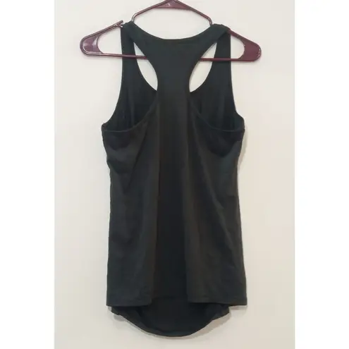 Women's Tank Top Maternity Strech Black Ruched Sides Raceback Size Small