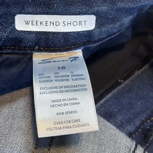 Seven7 Est. 1964 5" Inseam Weekend Short Denim Short US Size 16 Color Wild Fire