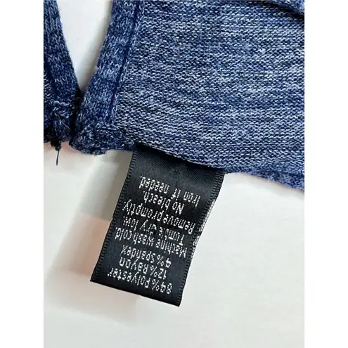 Lildy Lace Sleeve Keyhole Neckline Blue Sweater Small/Medium Casual Lightweight