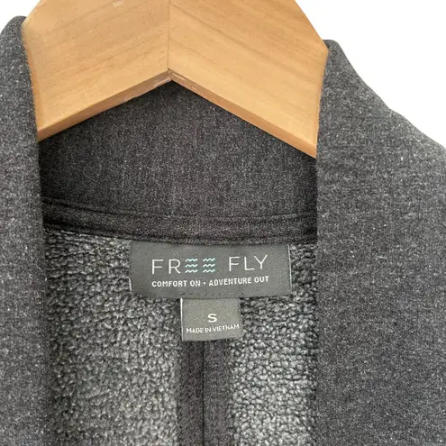 Free Fly Gray Open Front Cardigan Sz S