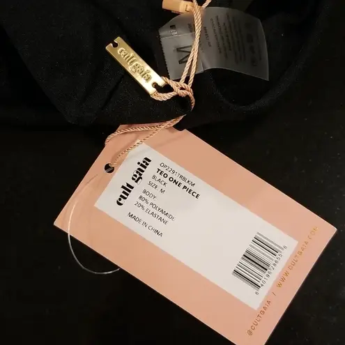 Cult Gaia ππ Teo Cutout One-Piece Swimsuit ~ Black Medium M NWT