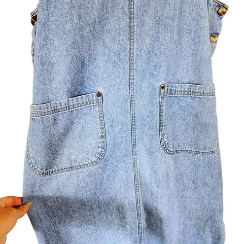 Vintage Blue  J. 100% Cotton Cottage Denim Pocket Dress