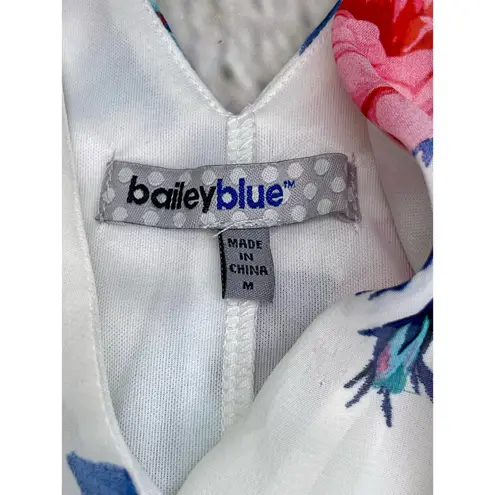 Bailey blue White Floral Romper