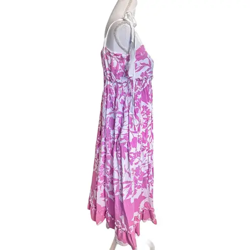 Peter Som  Collective Pink Floral Midi Dress