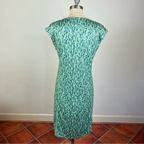 Simms Drifter Dress in Coastal Print Aqua Green Size M