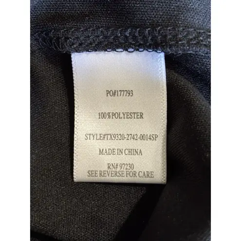 Crave fame Black/Pink Floral Chiffon 3/4 Ruffle Sleeve Blouse Size XL Elastic - Image 8