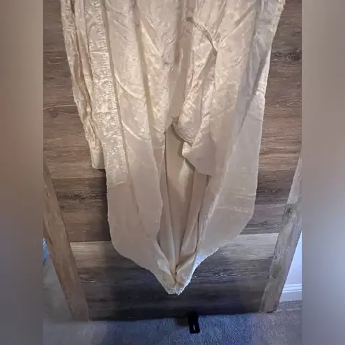 Moon River Long Dress Large Maxi Ivory bohemia long sleeve boho cottage core