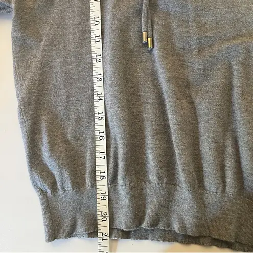 Workshop Republic Clothing Drawstring Cotten Hoodie Sweatshirt Grey Small