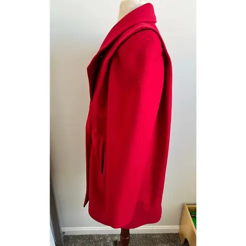 International Scene Vintage Pure Wool Cherry Red Coat Size 7/8