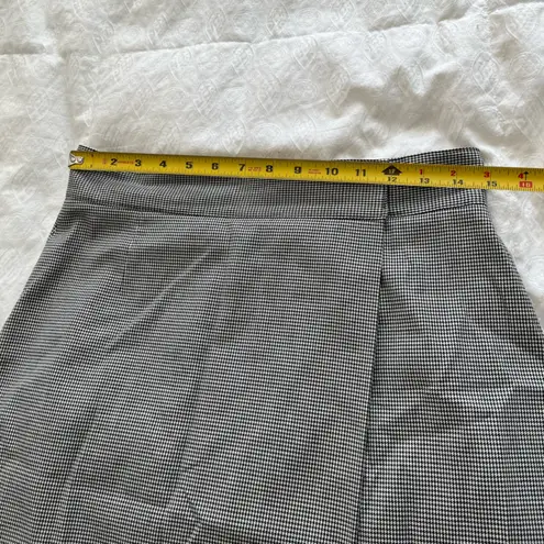 Brooks Brothers houndstooth Wrap Pencil Skirt Knee-Length