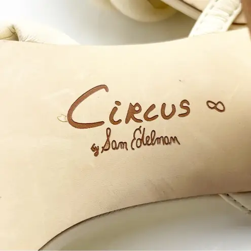 Circus by Sam Edelman Bobbie Ivory Sculpted Geometric Strappy Heels, Size 8