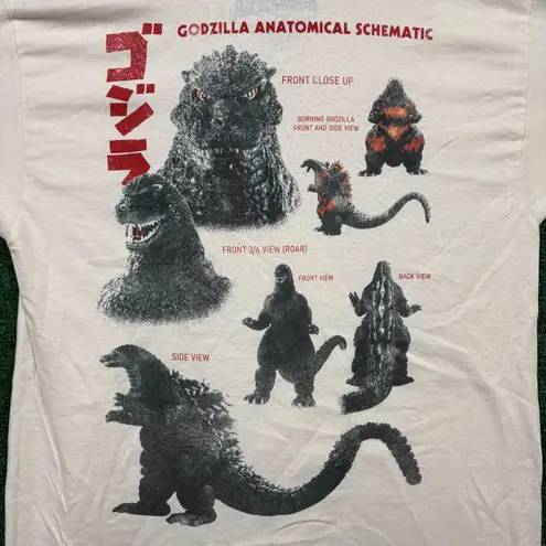 Godzilla beige T-shirt in size Large