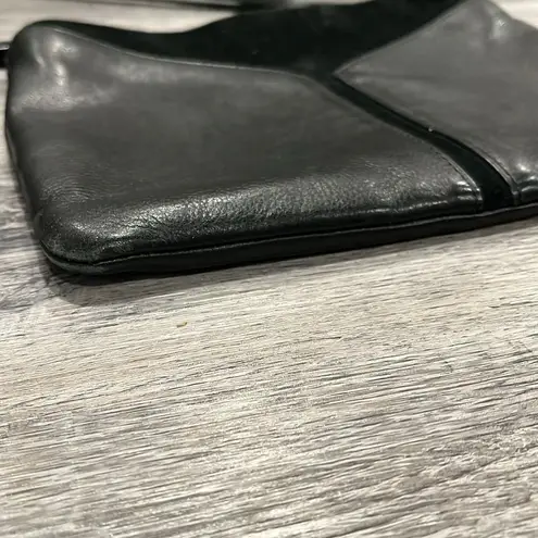 Stella & Dot COVET Highline leather suede mini crossbody purse black EUC ($159)