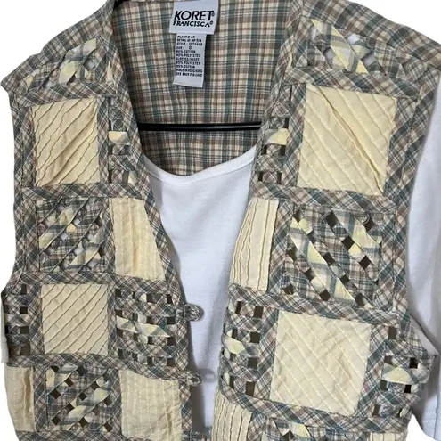 Vintage Quilted Vest/Tee Short Sleeve