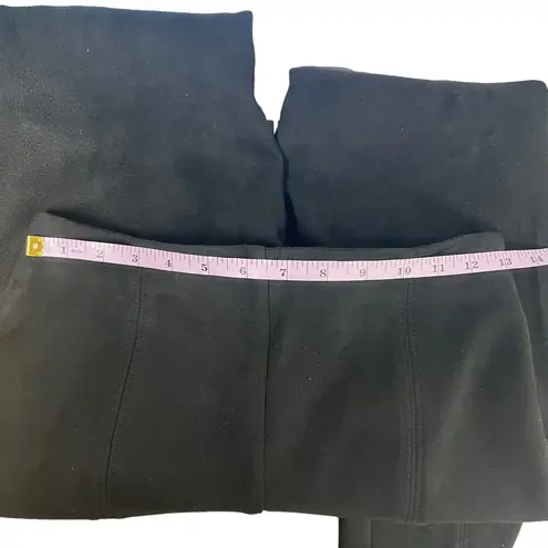 Babaton Aritzia Women's High Rise Faux Suede Black Pants Size 6 Stretch Neutral