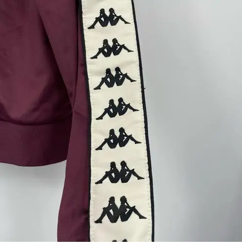 Kappa 222 Banda Wanniston Slim Track Jacket Size Small Plum