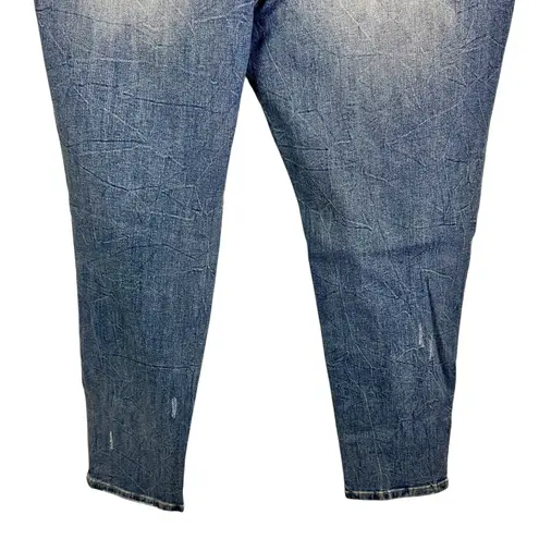 Special A Distressed Medium Wash High Rise Skinny Jeans Size 2XL