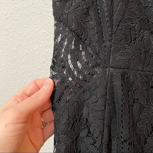 Nsr  Black Lace Halter Sleeveless Mini Dress Womens M Revolve Party Baddie thumbnail 4