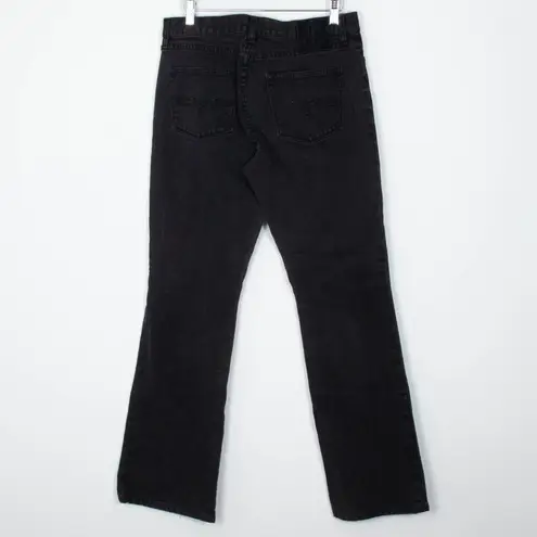 Lauren Ralph Lauren Womens Black Classic Bootcut Denim Jean Size 6 Embellished