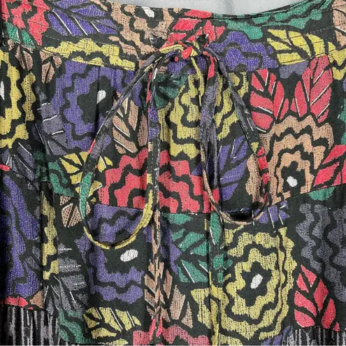 Vintage Midi Circle Skirt One Size Phool Boho India Skirt Gypsy Peasant Colorful Pink