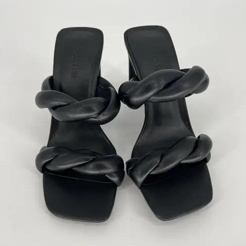 Nordstrom Open Edit  Sandal Remy Twist Black Women’s 5.5M‎ NWOB