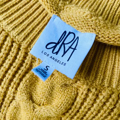 dRA Los Angeles Yellow Ruffle Chic Sweater