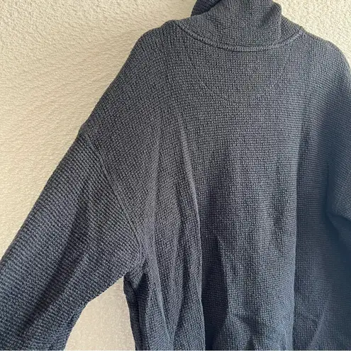 Sweaty Betty Women’s Restful Boucle Half Zip Black Sweatshirt Size 12 / XL