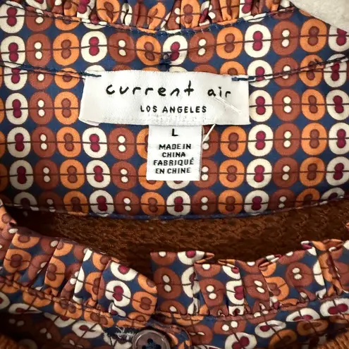 Current Air Smocked Ruffled-Sleeve Blouse Vest Pattern Sleeve Anthropologie Twee