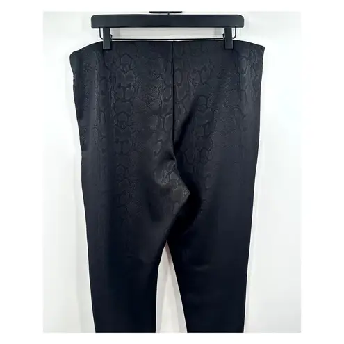 Soft Surroundings Black Pull On Snake Skin Print Legging Pant Size Extra Large