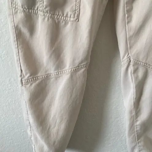 YFB Young Fabulous & Broke Beige Cargo Jogger Pants Women’s Size M Tan Size M