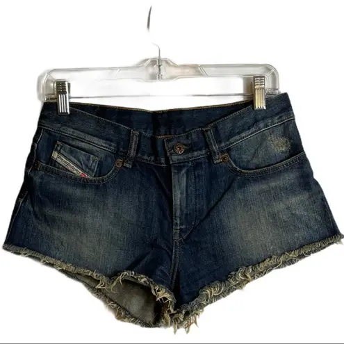 Diesel Cut Off Denim Short Shorts Size 26