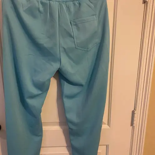 Waisted blue zipper track pants Size XL