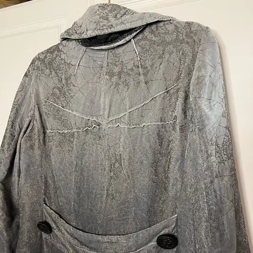 Vintage John Galliano 2006 Trench Coat Gray Size 6