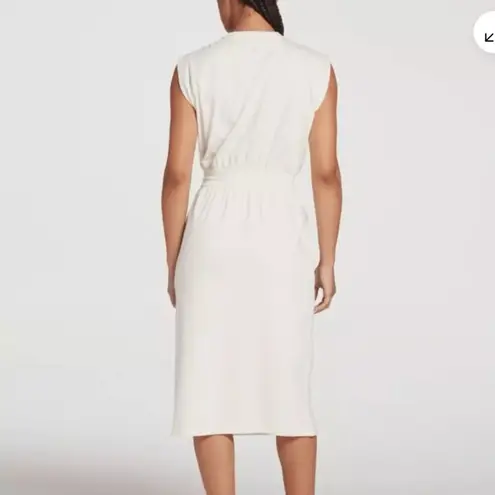 Calia Carrie Underwood Off White Extended Shoulder Midi Dress SZ XS Neutral