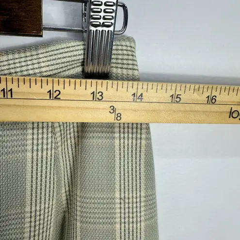 Paniz New York 12 Beige Plaid Skirt Vintage 90s Academia Preppy Office Career Tan