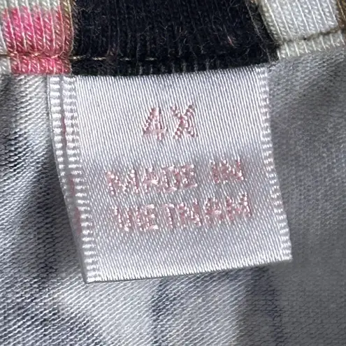 Belle By Kim Gravel Womens Blouse Size 4X Abstract Kaleidoscope Eclectic Artsy Brown