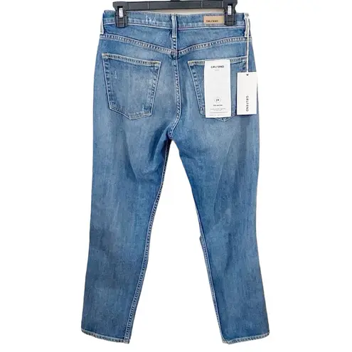 GRLFRND Naomi High Rise cropped distressed Jeans in I will survive wash size 29