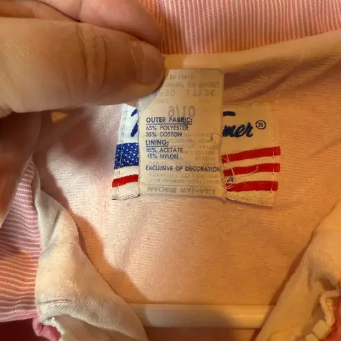 Vintage Weather Tamer Pink Spring Jacket Women's Size 9/10 Full Zip Pockets Coat Size M