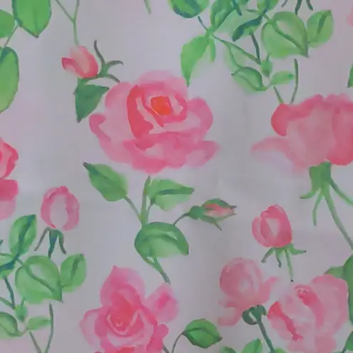 Hill House The Mirabel Skirt Pink Roses Wrap Midi Cotton XS New