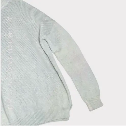 EMERSON FRY Carolyn Cotton Knit Sweater, Tie Dyed, Medium Green