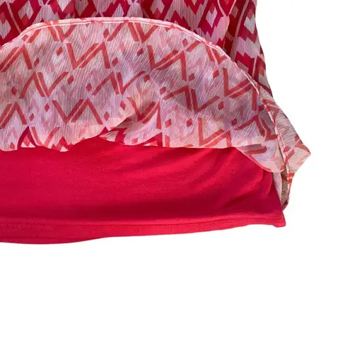 New York And Company New York & Co women's size small pink coral sleeveless pullover stretchy top
