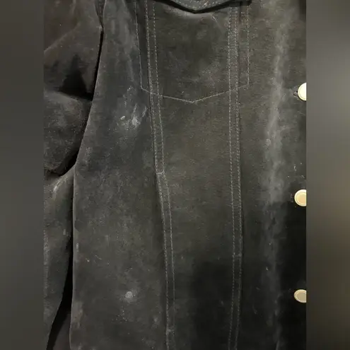 Vintage Black Suede Jacket Size Medium