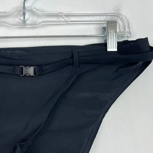 ANDIE NWT Swim The Riviera Bikini Bottom Flat Belt Black Size Medium M NEW