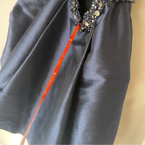 Monique Lhuillier ML We Belong Together Dress Blue Size 0