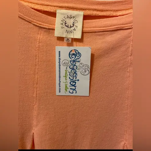 Fantastic Fawn NWT Short Sleeve Medium peach Cotton Top