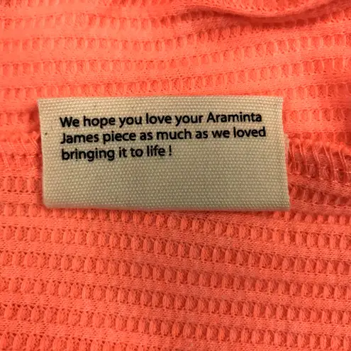 ARAMINTA JAMES Everyday Knit Tank Top Women 8/S Apricot Resort City Travel NWT Orange Size 6