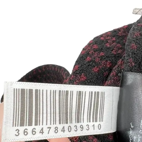 Ba&sh Dimitri Dress Mini Sweater Belted Jacquard Black Red Size 3 US 10