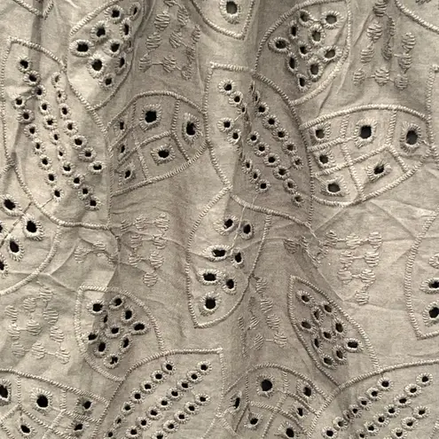 BTFBM Army Green Summer Eyelet Midi A