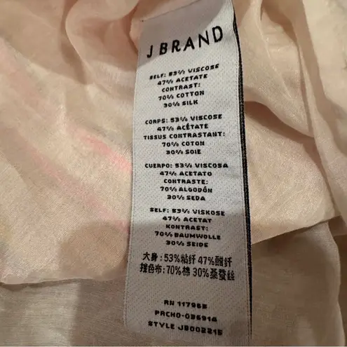 J Brand RTR Silk Blend Multicolor Striped Tank Top Sz M