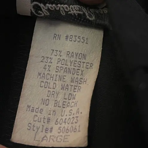 Vintage 90's Charlotte Russel Black Ankle Pants Stretch Juniors Large Y2K Size undefined